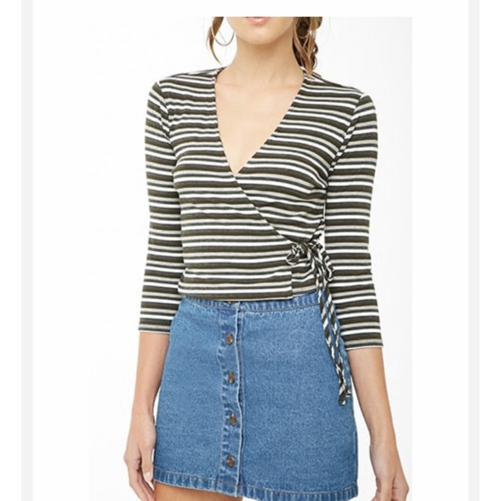 Ribbed striped tunic